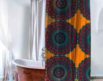 Taj Mahal Modern Shower Curtain - Bohemian Bathroom Decor | UBU Republic