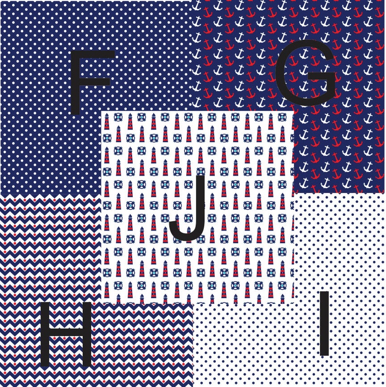 Pattern Htv Printed Nautical _anchors Beach_ HTV_ Pattern Htv_printed Heat - Etsy