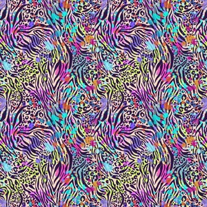Cheetah/Leopard Mixed Animal Print HTV (Heat Transfer Vinyl) or Oracal 651