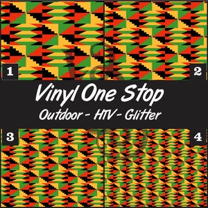 African Print, Kwanzaa Print Heat Transfer Vinyl (HTV) or Oracale 651 Permanent Outdoor Vinyl, Pattern HTV, Printed HTV