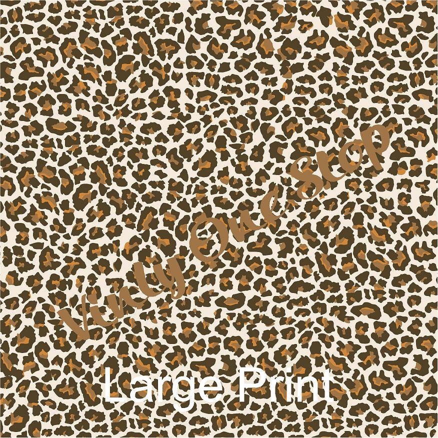 Leopard Print 12x12 _12 x 6 inch Vinyl Sheet Mix and Match. Etsy