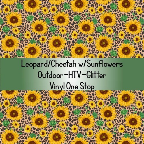 Cheetah/leopard Print HTV heat Transfer Vinyl or Oracal 651 - Etsy