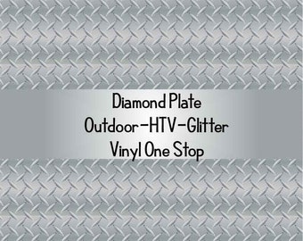 Diamond Plate Printed  HTV_Printed Heat Transfer Vinyl_Pattern Vinyl_Printed 651 Vinyl_Printed Outdoor Vinyl_Printed HTV