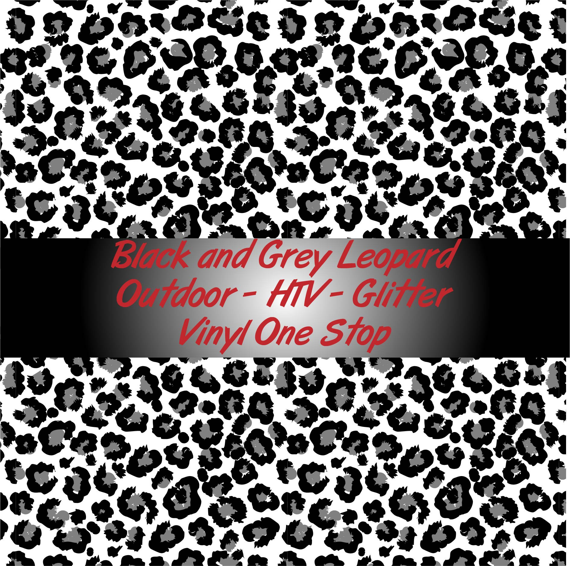 black and grey cheetahleopard print htv heat transfer