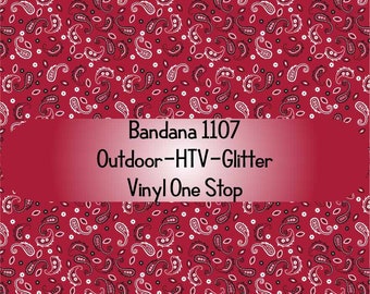 Bandana Paisley Print Heat Transfer Vinyl (Easy Mask Transfer Tape Included)  or Orcale 651 Permanent Outdoor Vinyl