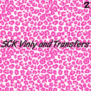 Pink Cheetah/Leopard Print HTV (Heat Transfer Vinyl) OR Oracal 651 Permanent Decal Vinyl image 3