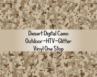 Desert Digital Camo_Camouflage, patrón de transferencia de calor de vinilo, transferencia de calor impresa Vinyl_Pattern Vinyl_Printed 651 _Printed vinilo al aire libre