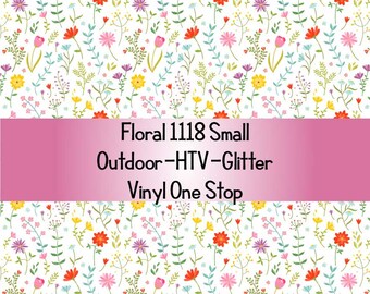 Spring Flowers 118_Spring Floral Printed Heat Transfer Vinyl_Pattern Vinyl_Printed 651 Vinyl_Printed Outdoor Vinyl_Printed HTV