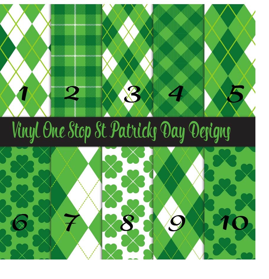 St Patricks Day Design Vinyl Heat Transfer Vinyl Htv Or Etsy