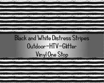 Black and White Distress Stripes HTV_Printed Heat Transfer Vinyl_Pattern Vinyl_Printed 651 Vinyl_Printed Outdoor Vinyl_Printed HTV