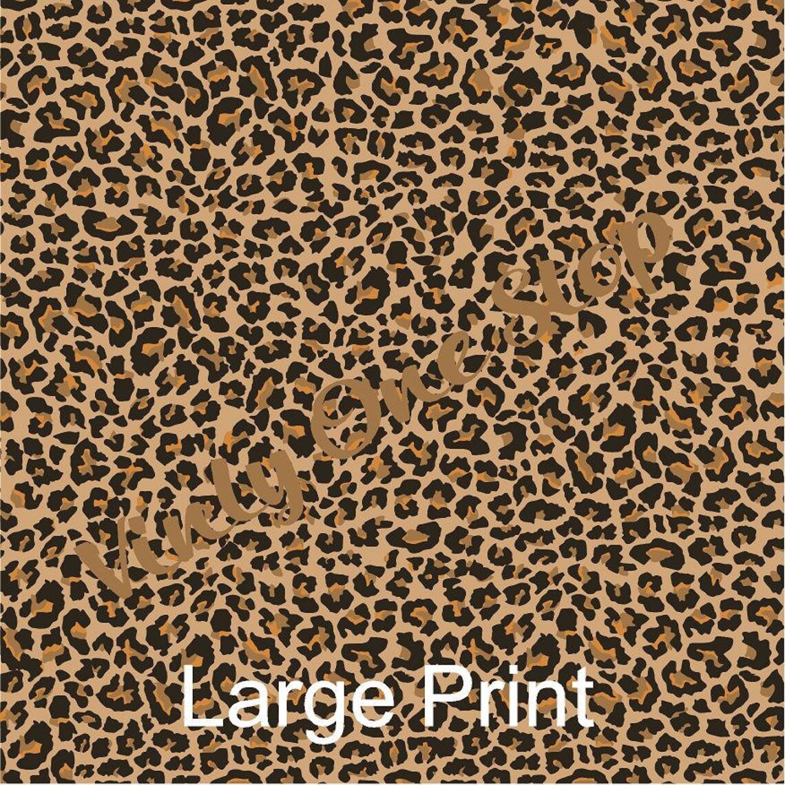 Cheetah/leopard Print HTV heat Transfer Vinyl or Oracal 651 | Etsy