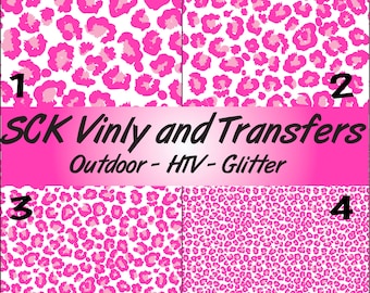 Cheetah/leopard Print HTV heat Transfer Vinyl or Oracal 651 | Etsy