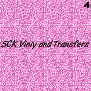 Pink Cheetah/Leopard Print HTV (Heat Transfer Vinyl) OR Oracal 651 Permanent Decal Vinyl image 5