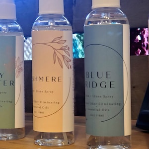 Room and Linen Spray, 4 fl oz Air Freshener, Various Scents, Fabric Spray, Pillow Mist, Bathroom Spray, Car Freshener, Room Freshener