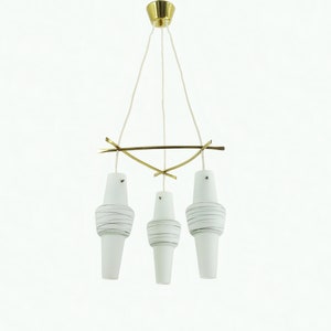 Mid Century Modern Scandinavian Pendant Chandelier Denmark 1950s/60s