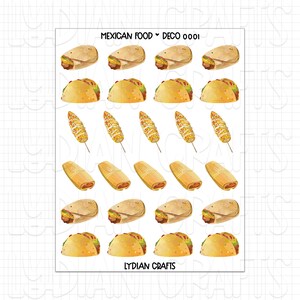 Deco Stickers - Mexican Food