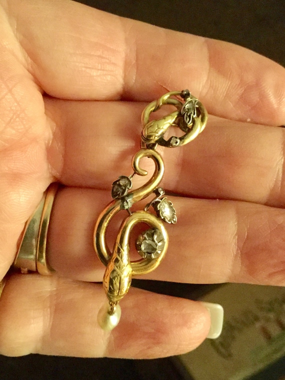 Georgian Snake Pendant View 3