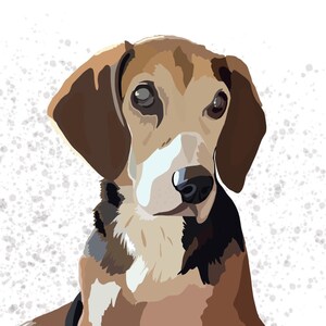Retrato de mascota, Regalo para amantes de los perros, Regalo de cumpleaños, Retrato de foto, Retrato digital, Retrato de perro personalizado, Regalo personalizado, Dibujado a mano