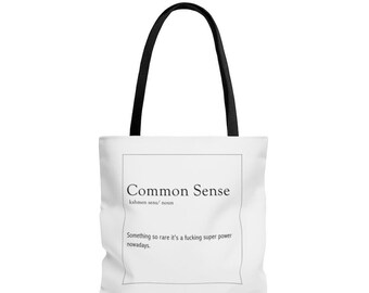 Common sense sarcastic definition accessory bag