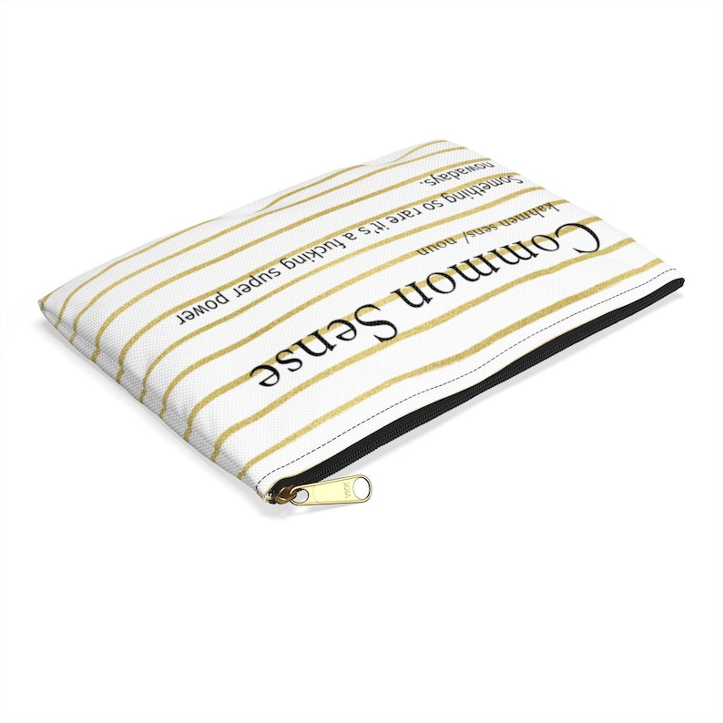 Common sense sarcastic definition accessory bag