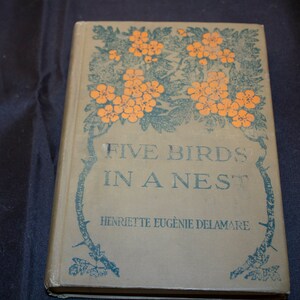 Five Birds In A Nest By Delamare, Henriette Eugenie