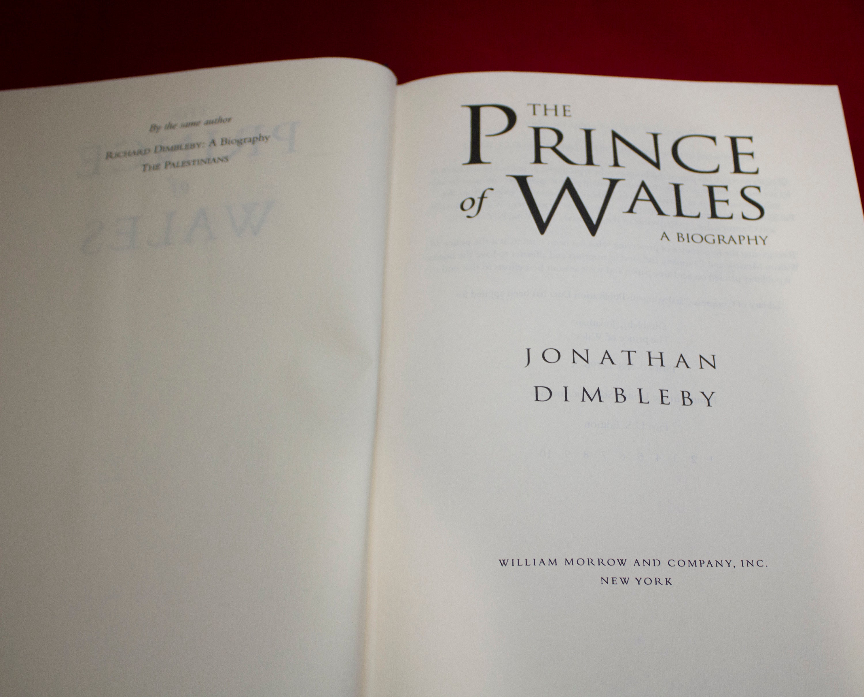 The Prince of Wales. A Biography First US Edition by