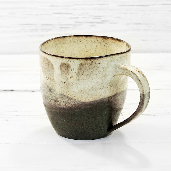 480ml/16oz organic shaped, handmade ceramic, wabi sabi coffee mug, tea cup. Modern artisan handcrafted wheel thrown pottery tableware