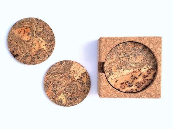Coaster - Soccer Life - SET OF 2 - Leather or Stitched Cork Coaster - Soccer Life - SET OF 2 - Leather or Stitched Cork