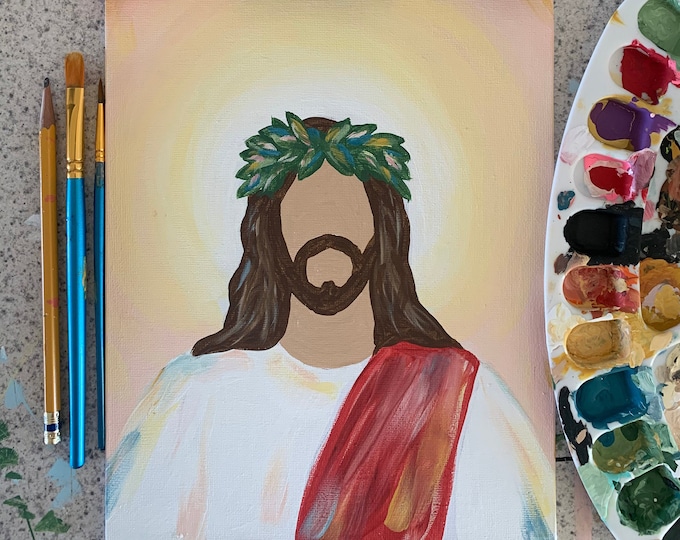 Jesus Painting Tutorial - Etsy