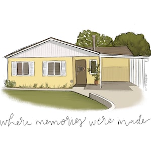 Custom Building Digital Illustration