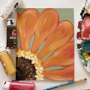 Zinnia Flower Painting Tutorial