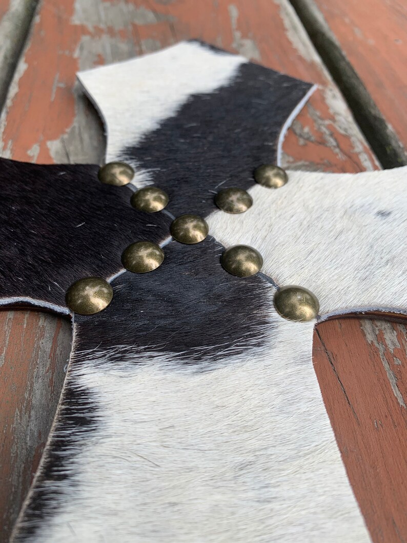 Cowhide Cross Etsy