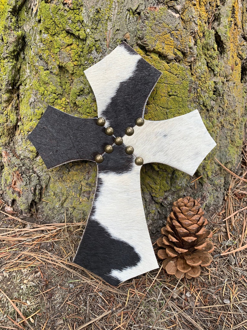 Cowhide Cross Etsy