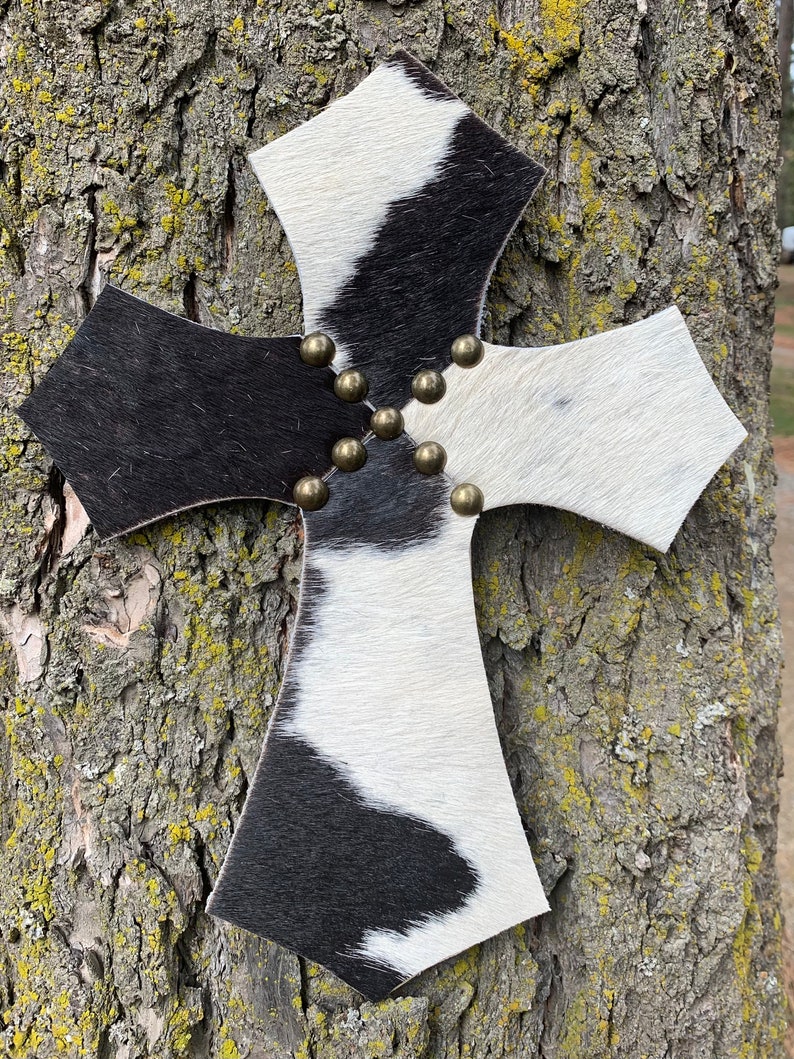 Cowhide Cross Etsy