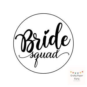 Bride Squad Drink Topper, edible cocktail drink topper, cocktail garnish, edible drink topper