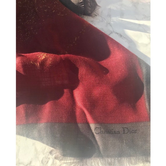 Authentic Vintage Christian Dior Paisley Scarf - image 1