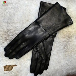 Gants de moto en cuir unisexe HMOT2022 image 2