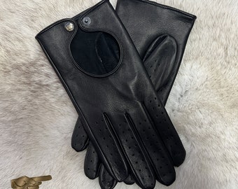 Gants de conduite en cuir pour hommes (H242023)