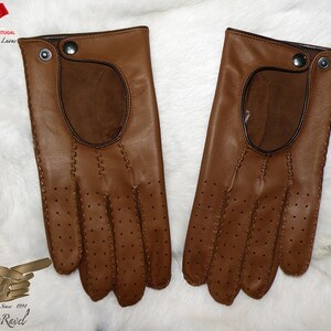 Men Leather Driving Gloves HCO72018 - Etsy