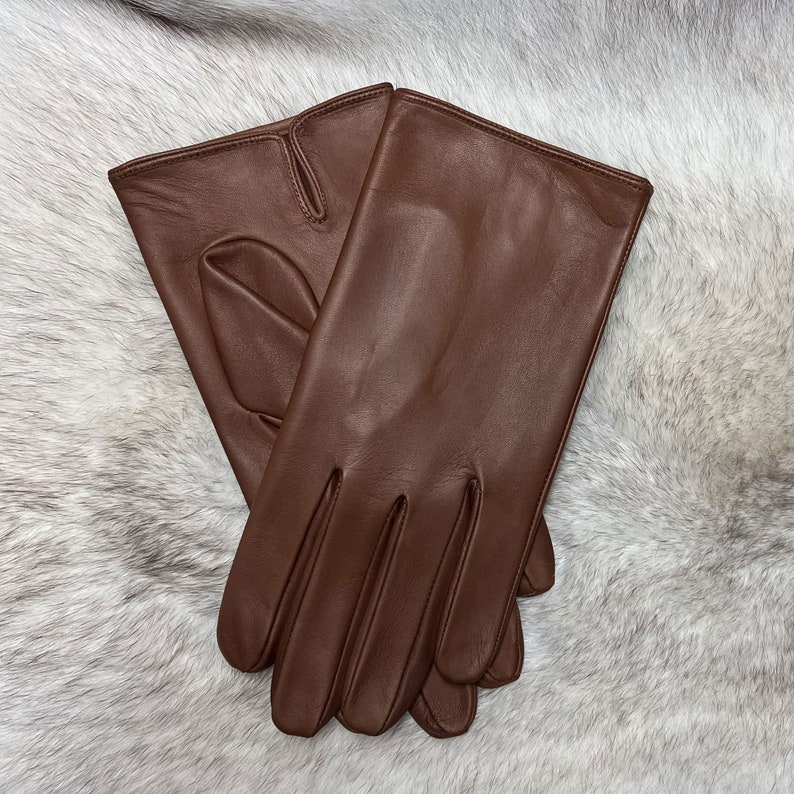 Men Leather Gloves HSM2018 Camel