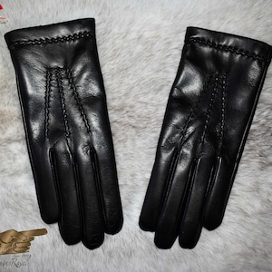 Men Leather Gloves (H182018)