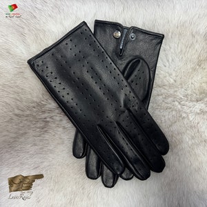 Men Leather Driving Gloves (H232023)