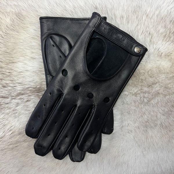 Men Leather Driving Gloves (H222015)