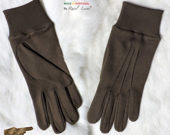 Gants en coton, vert militaire, réutilisable, lavable (SALGT)