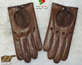 Men Leather Driving Gloves (H212018)