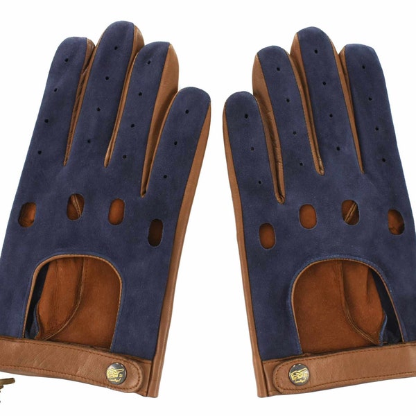 Men Leather and Suede Driving Gloves (Dexter_2021)