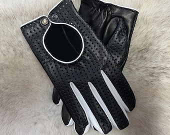 Unisex Leather Driving Gloves (Denise)