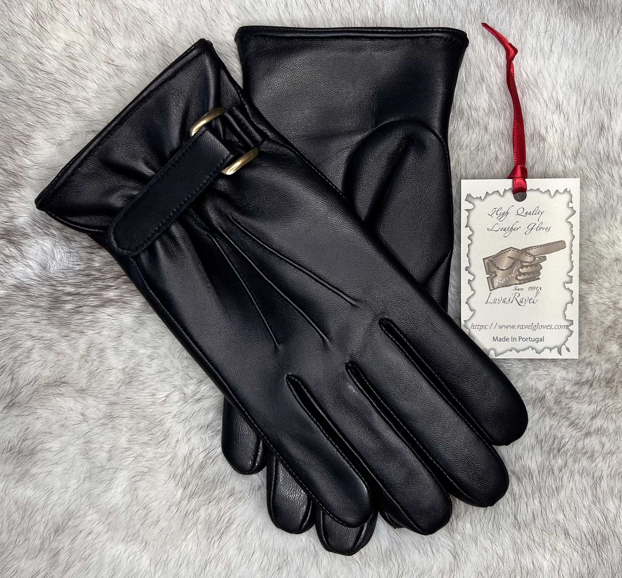 Mens Black Lambskin Leather Unlined Gloves – Soft & Supple Driving/Everday Wear