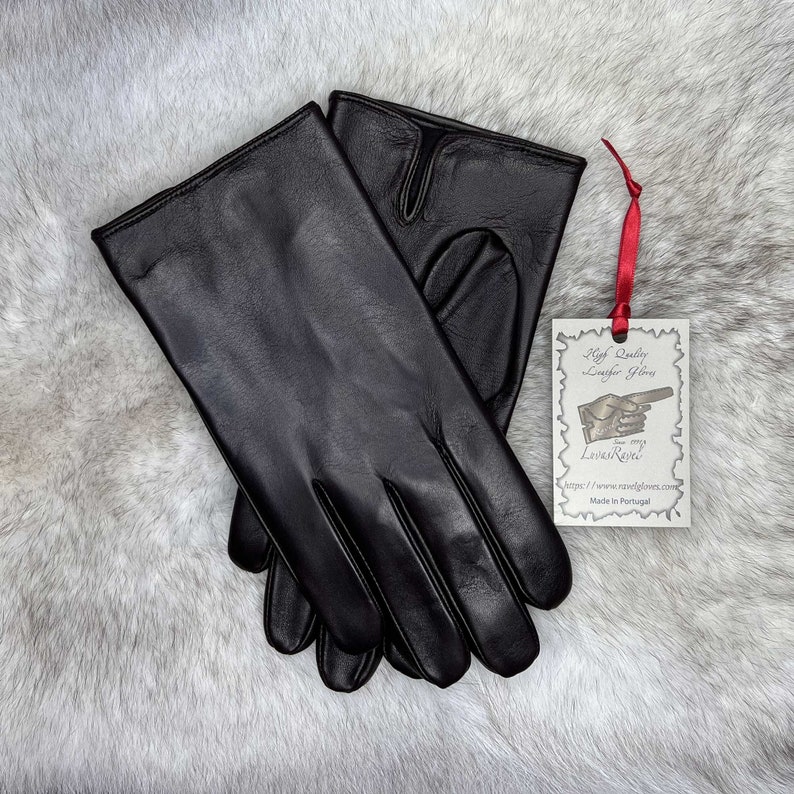 Men Leather Gloves HSM2018 Brown