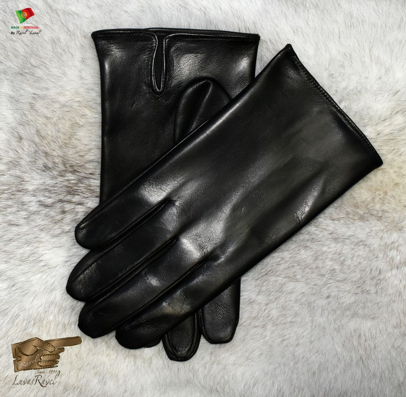Men Leather Gloves HSM2018 Black